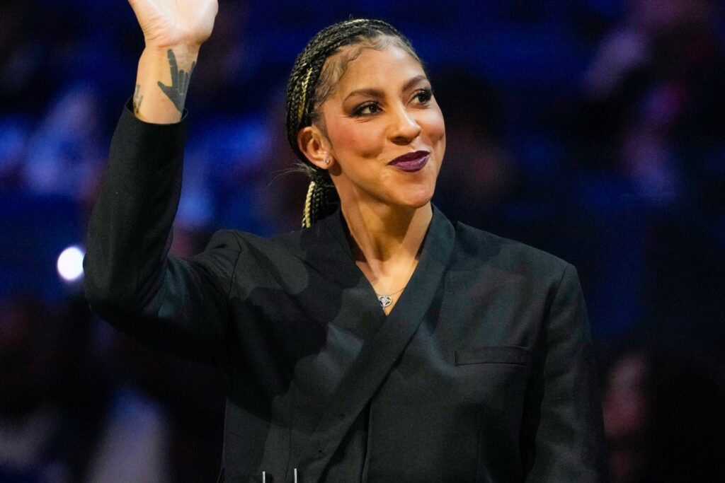 Candace Parker during 2025 NBA All Star Game