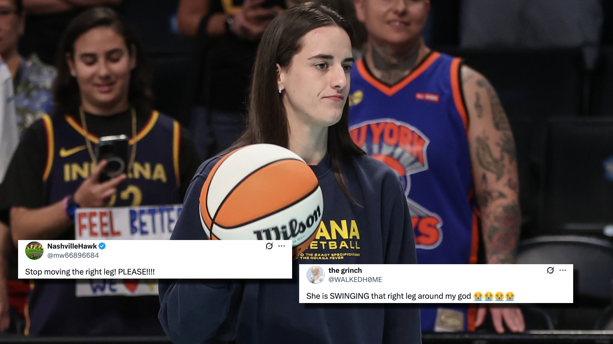 WNBA Fans Furious After Caitlin Clark Spotted Kicking Ball Amid Groin Injury