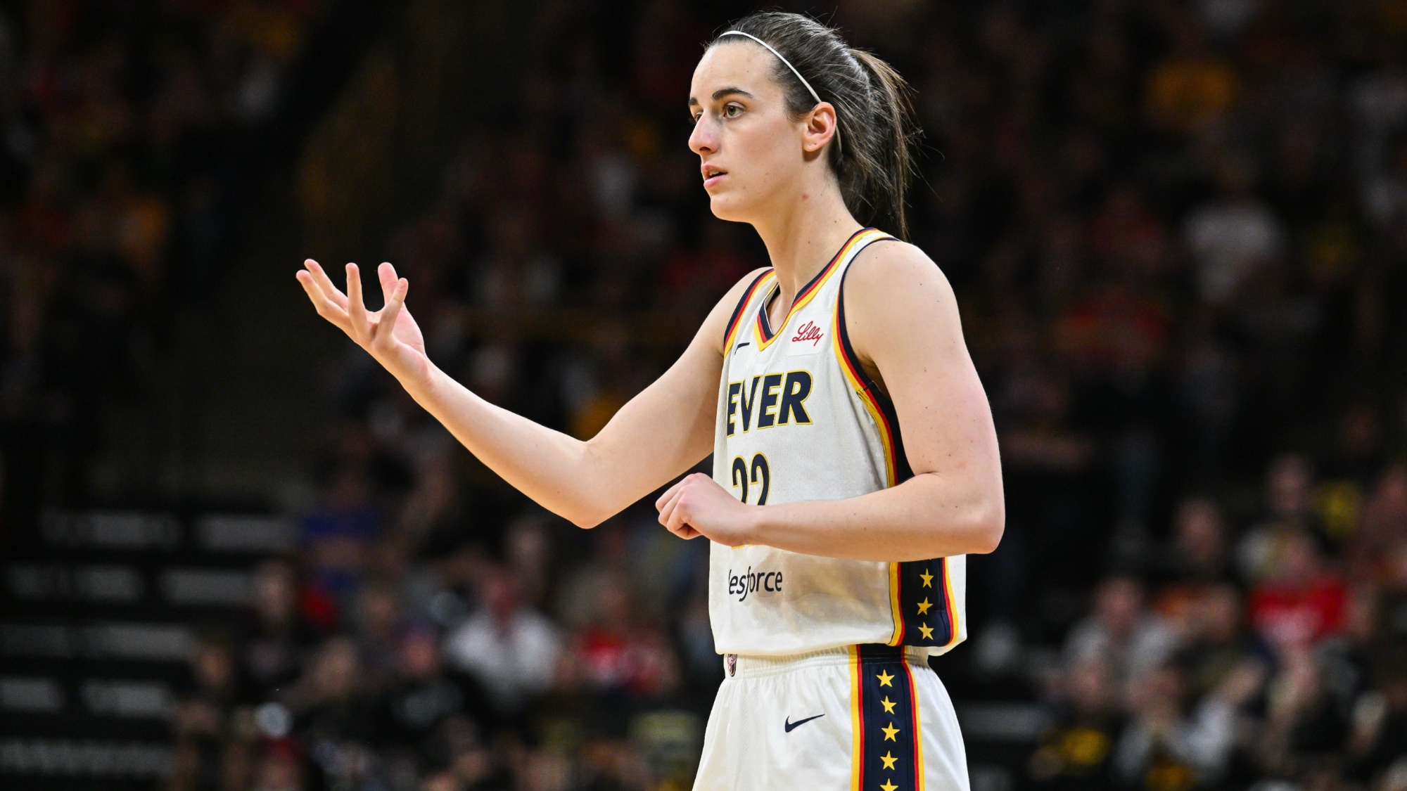 Caitlin Clark's Viral On-Court Moment With Referee Sends WNBA Fans Into A Frenzy