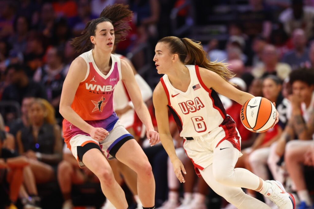 Caitlin Clark and Sabrina Ionescu
