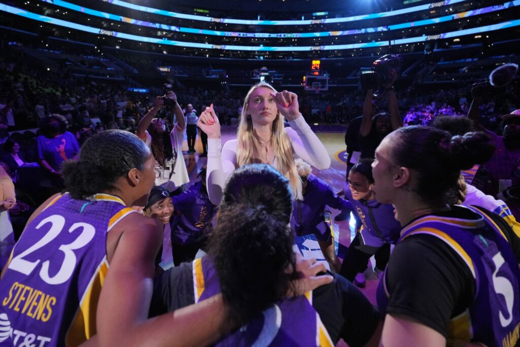 Cameron Brink With LA Sparks Players