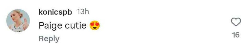 Comment on Paige Bueckers Photo