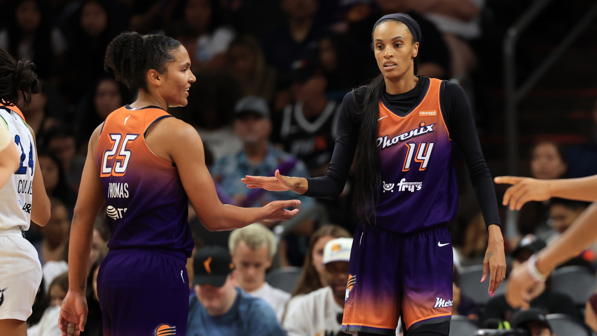 Alyssa Thomas Beams With Joy As Mercury Fans Shower Fianc&eacute;e DeWanna Bonner With Love