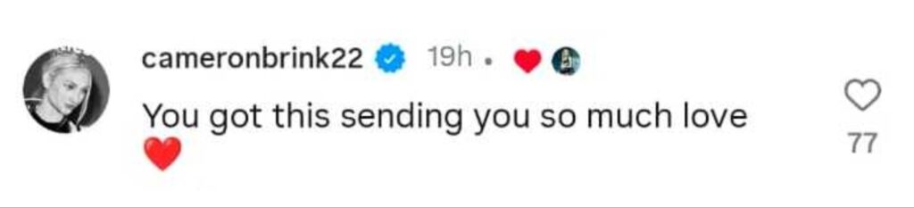 Cameron Brink Comment