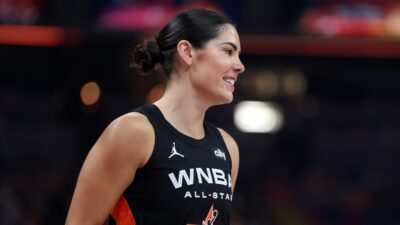 Kelsey Plum Savages Team Clark During Halftime Interview Before Team Collier's Blowout Win