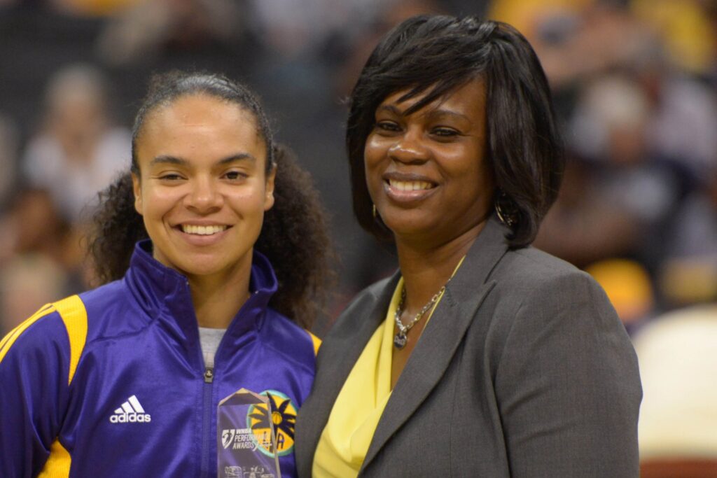 Kristie Toliver and Penny Toler