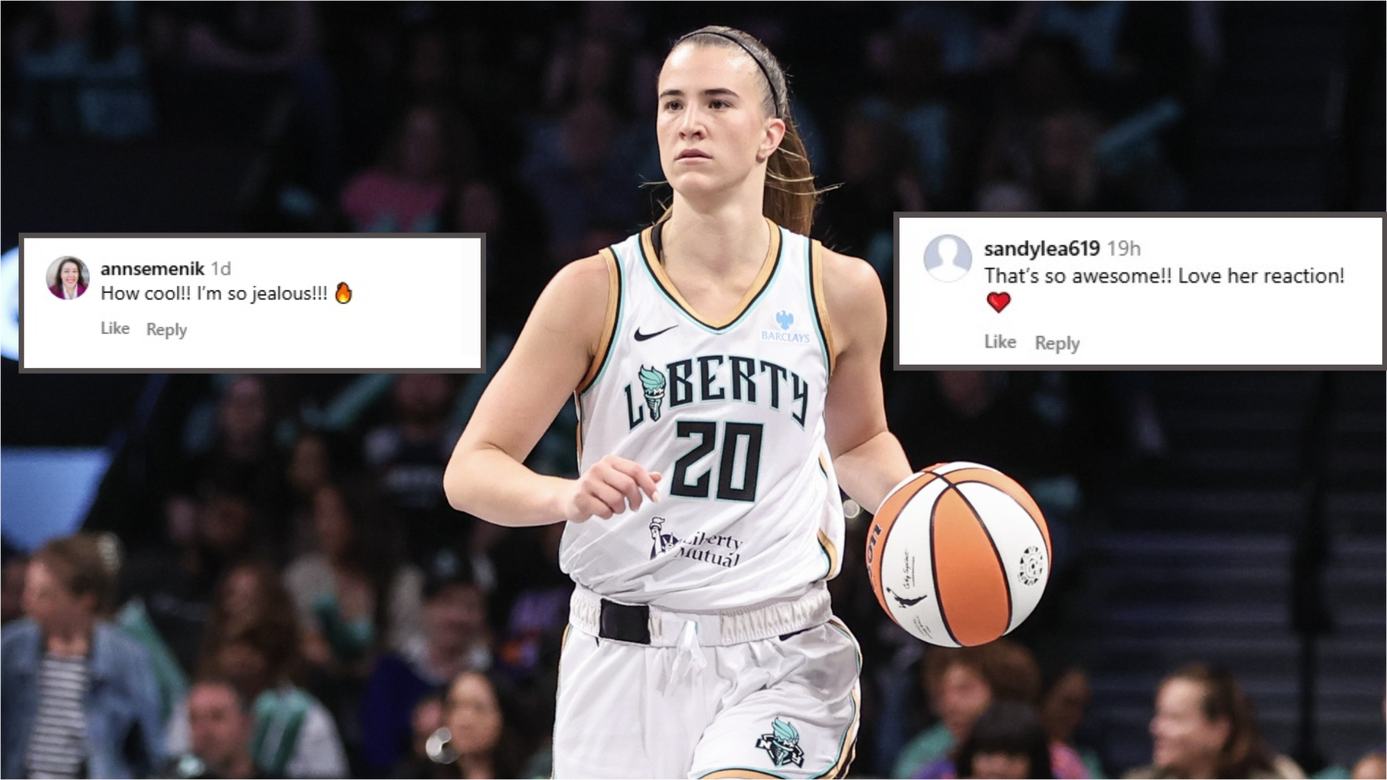 Sabrina Ionescu&rsquo;s Heartwarming Gesture To Teary-Eyed Liberty Fan Wins WNBA Love