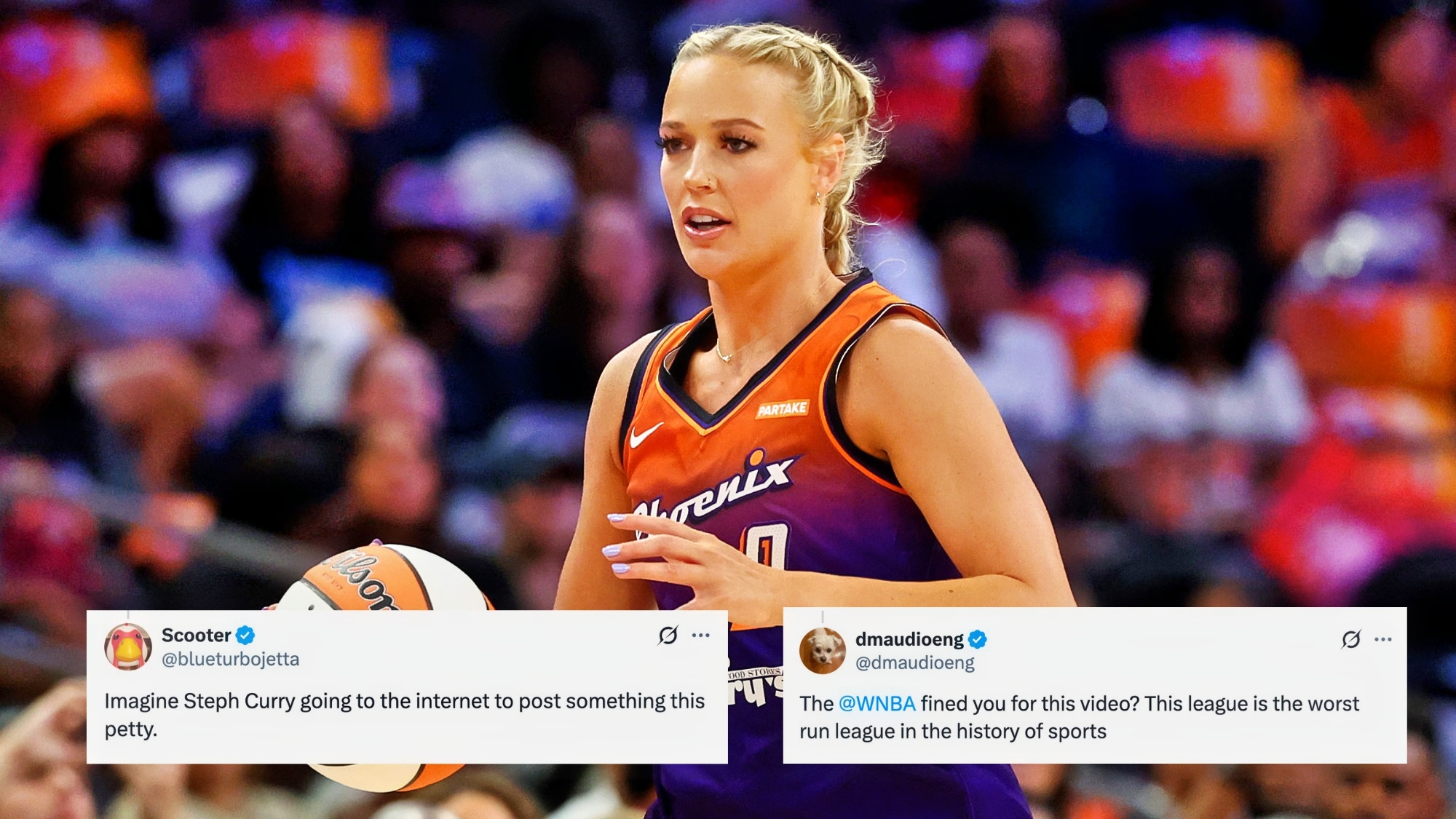 WNBA Fans Furious Over Sophie Cunningham's TikTok Fine - "Worst Run League In The History Of Sports"