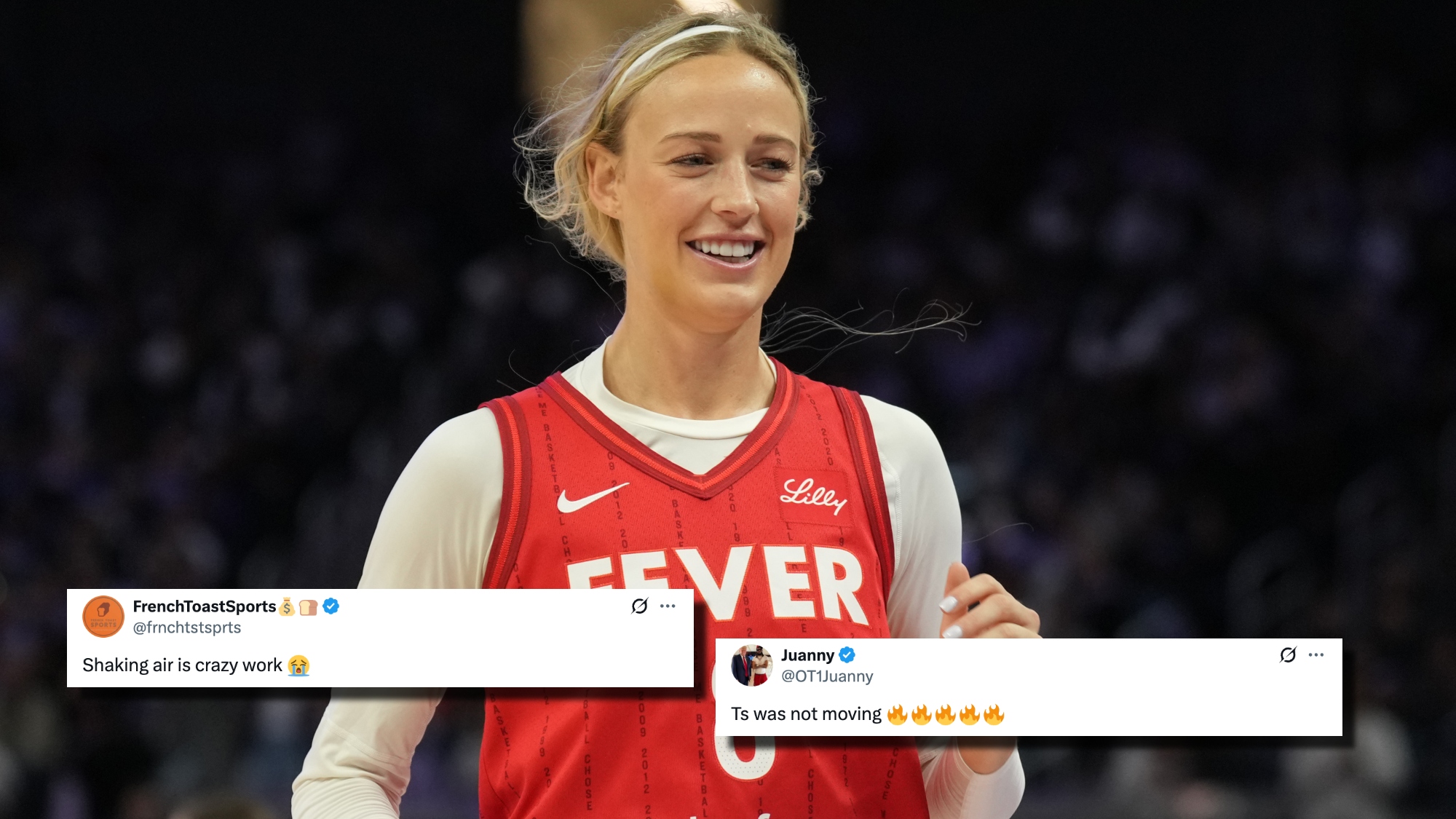 Indiana Fever guard Sophie Cunningham during the game between the Dallas Wings and the Indiana Fever