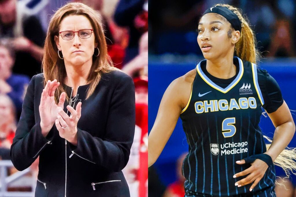 Stephanie White and Angel Reese