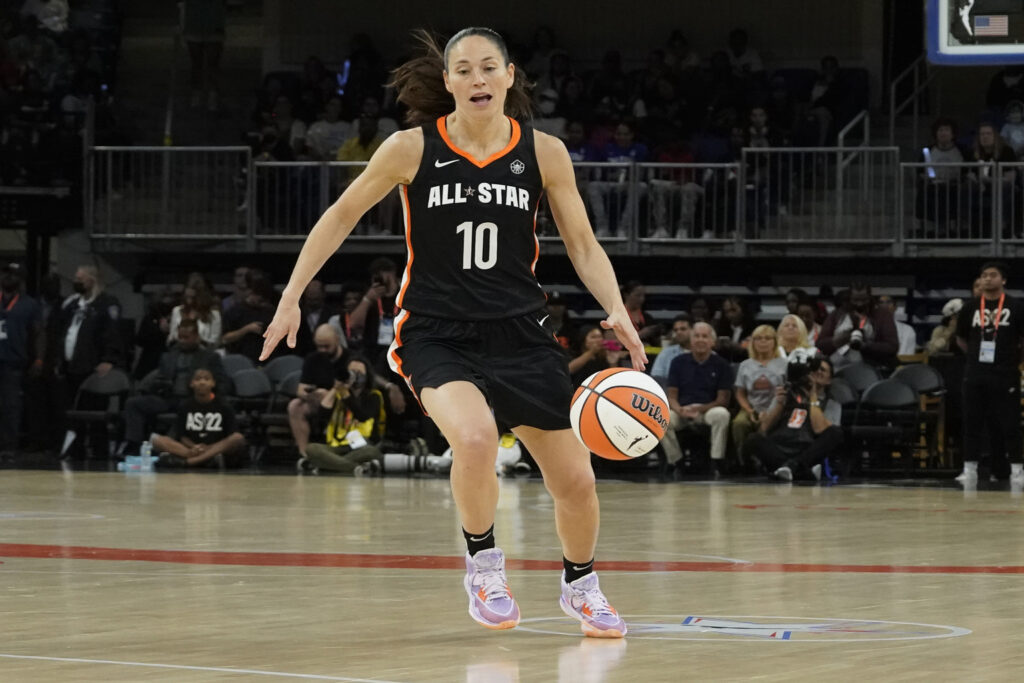 Sue Bird in her 2022 WNBA All-Star Game