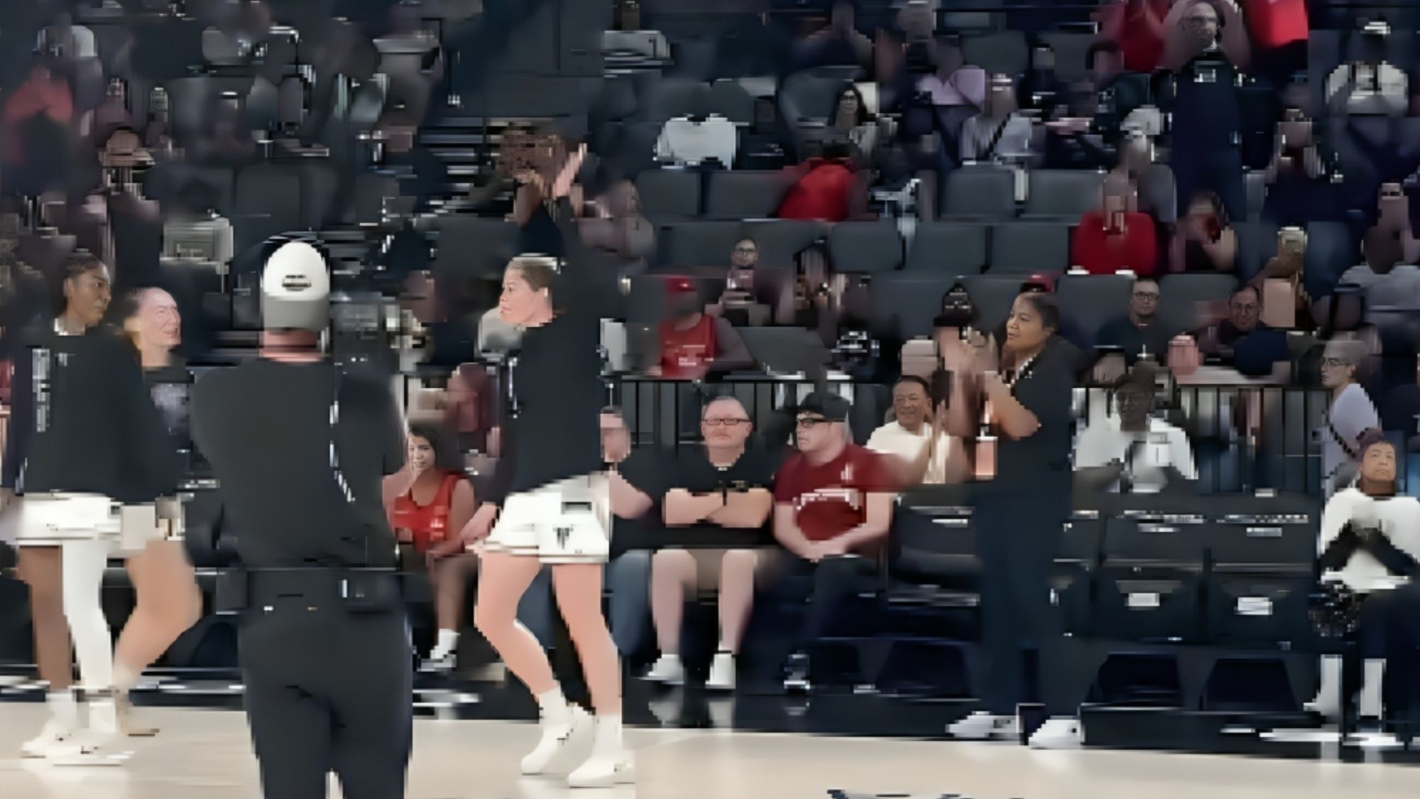 VIDEO: Fans Show Love To Former Aces Stars Tiffany Hayes And Kate Martin On Their First Las Vegas Return