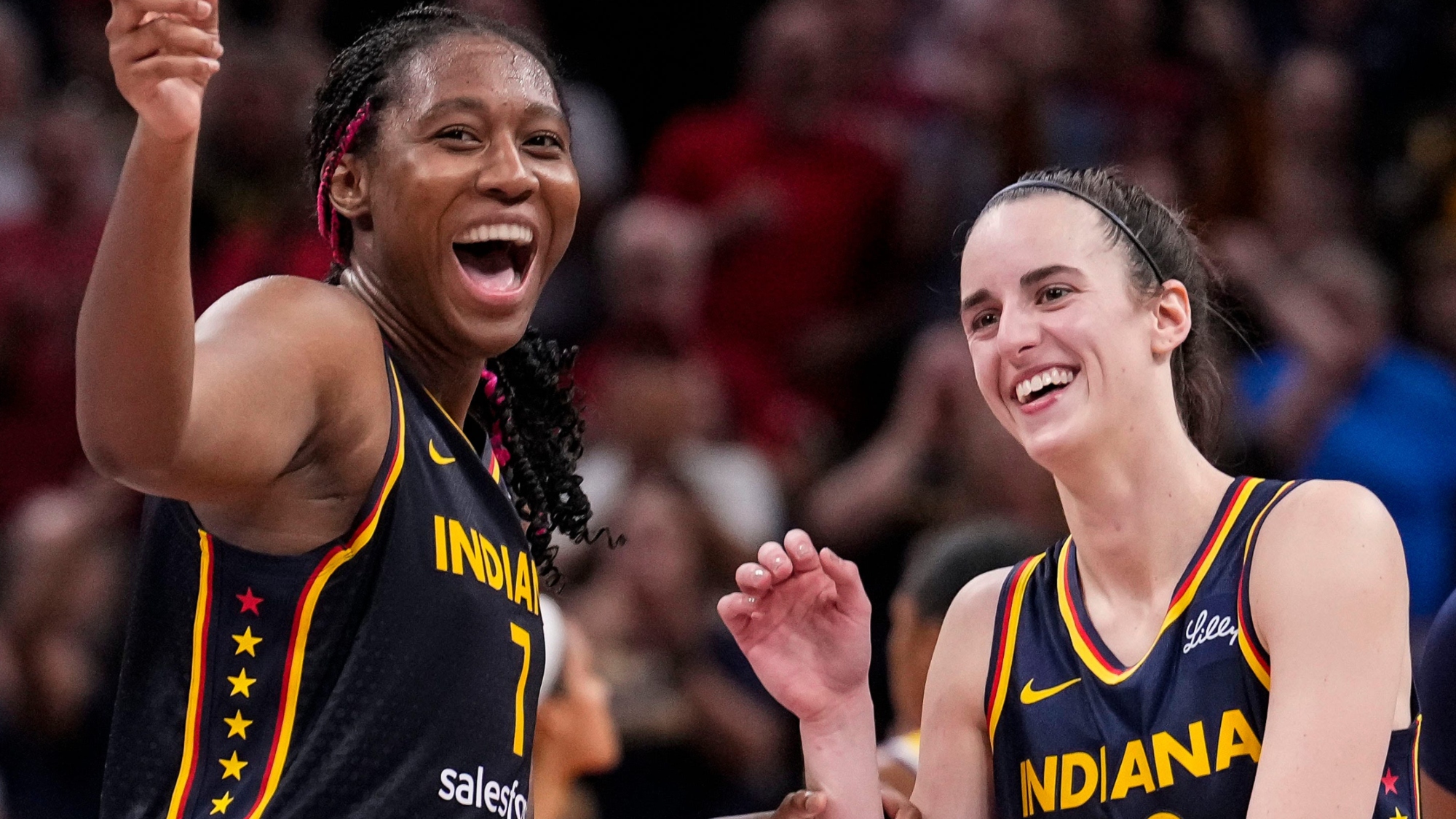 Aliyah Boston Gushes Over Fan Poster With Caitlin Clark In Fever's Win vs. Storm