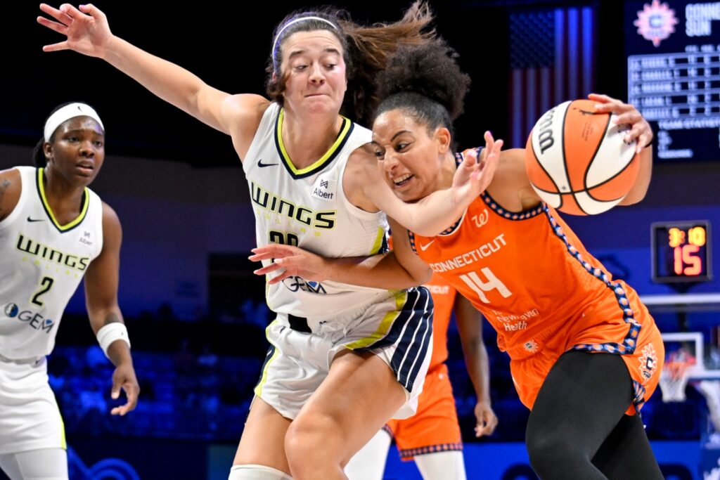 Bria Hartley and Maddy Siegrist