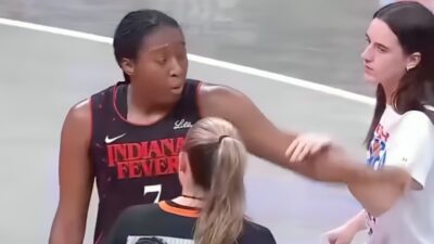 VIDEO: Caitlin Clark Calms Aliyah Boston In Heated Referee Dispute After Foul Call