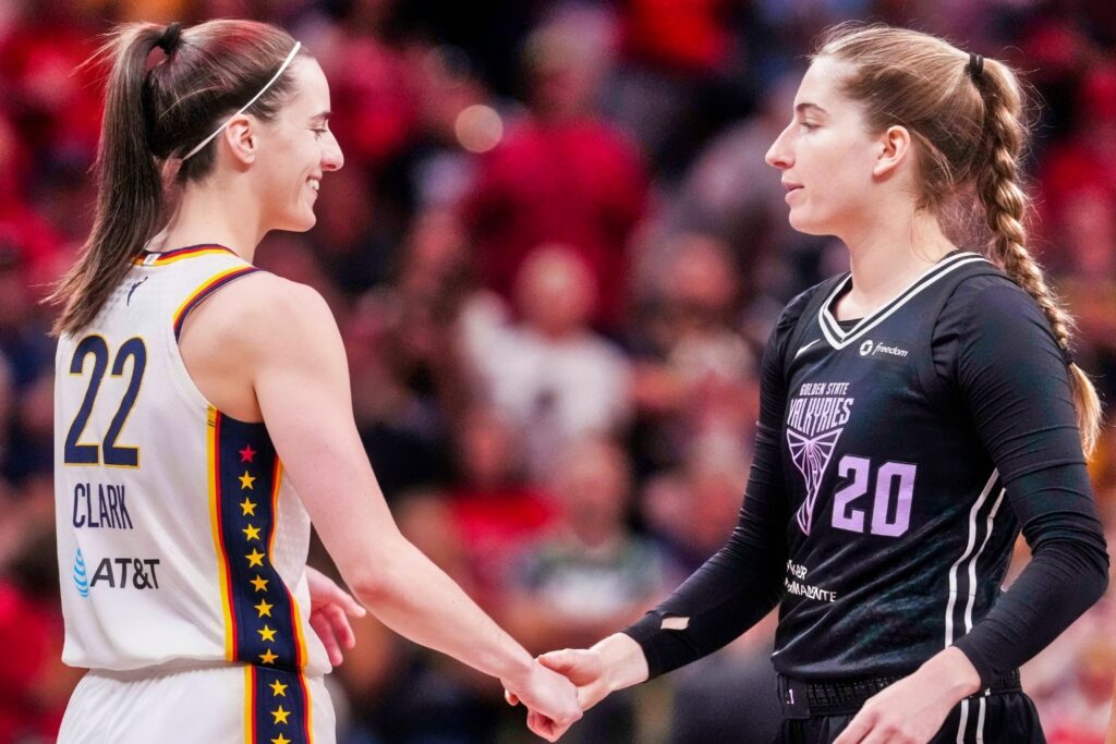 Caitlin Clark and Kate Martin