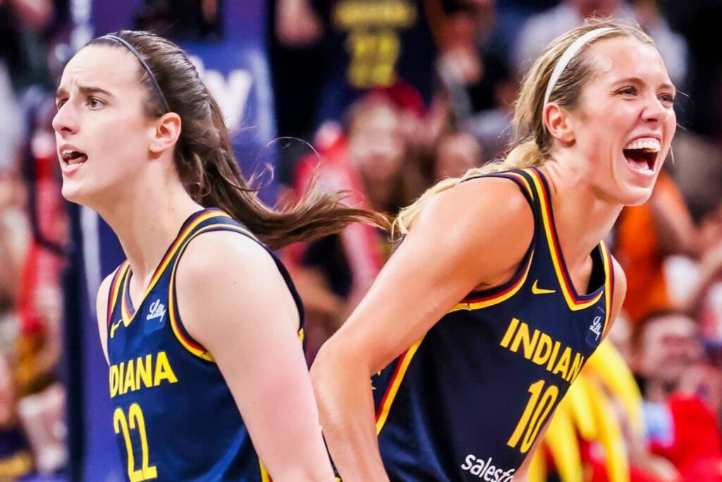 Caitlin Clark and Lexie Hull