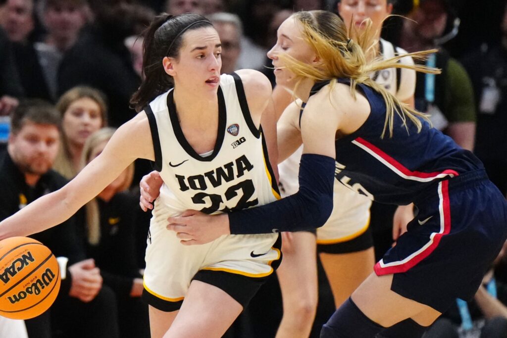 Caitlin Clark and Paige Bueckers