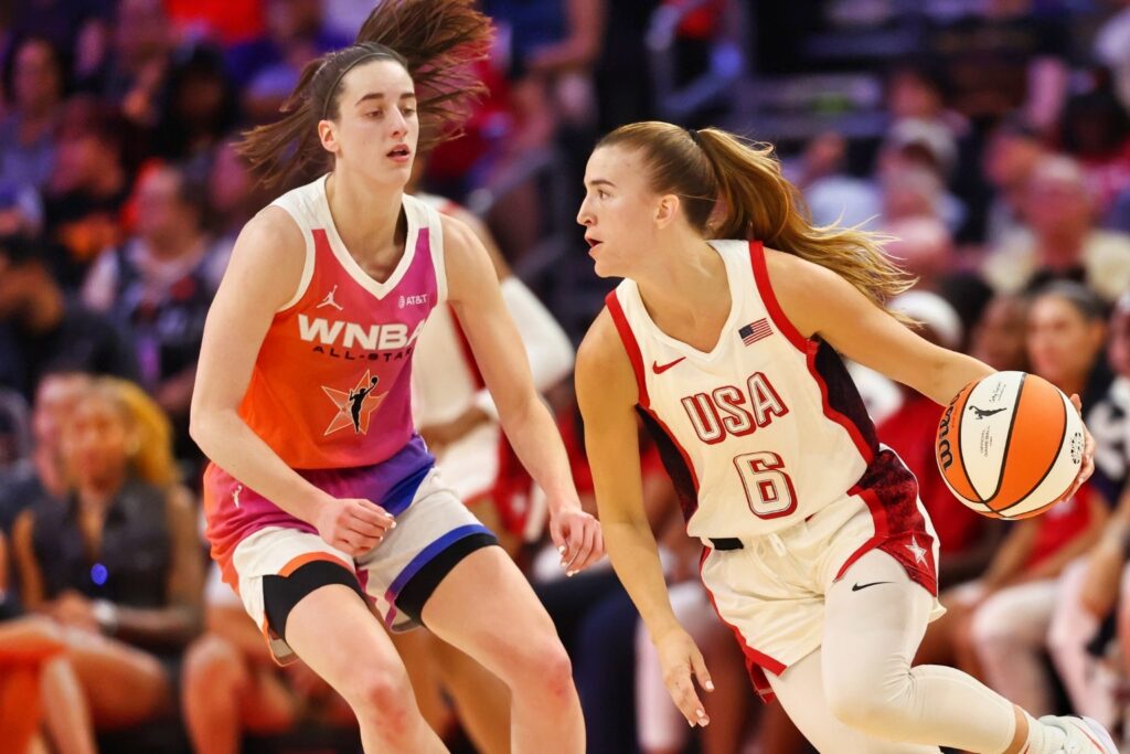 Caitlin Clark and Sabrina Ionescu