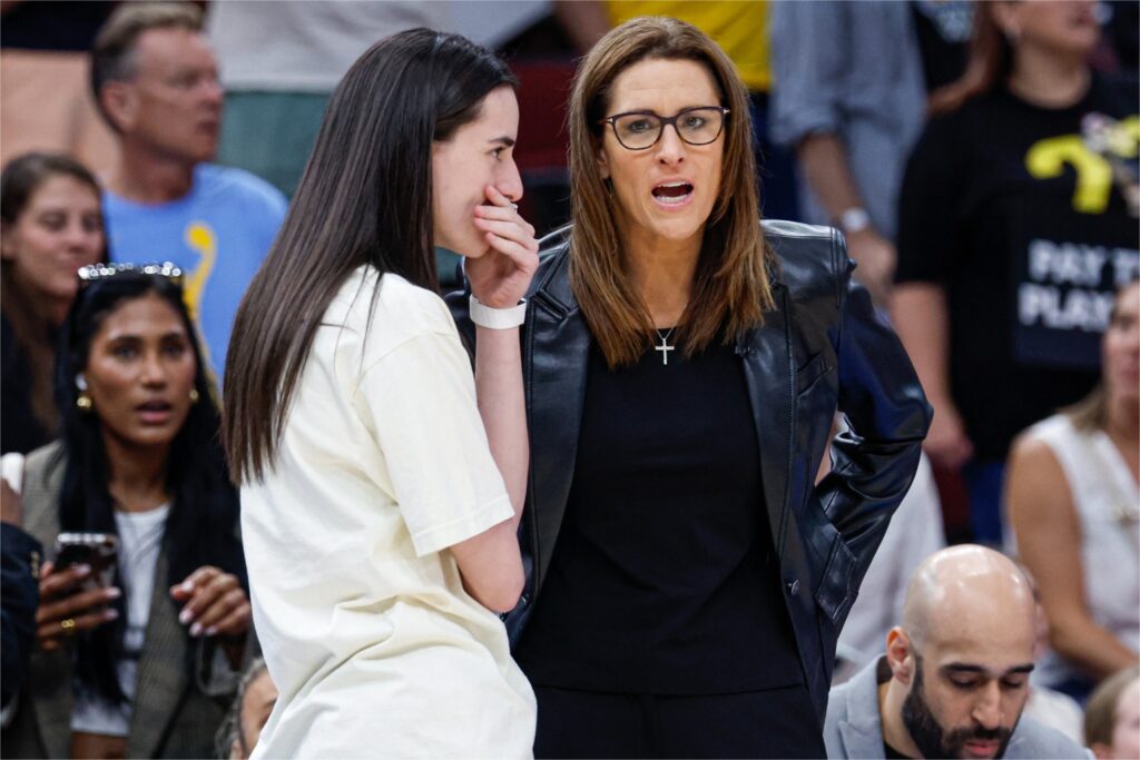 Caitlin Clark and Stephanie White