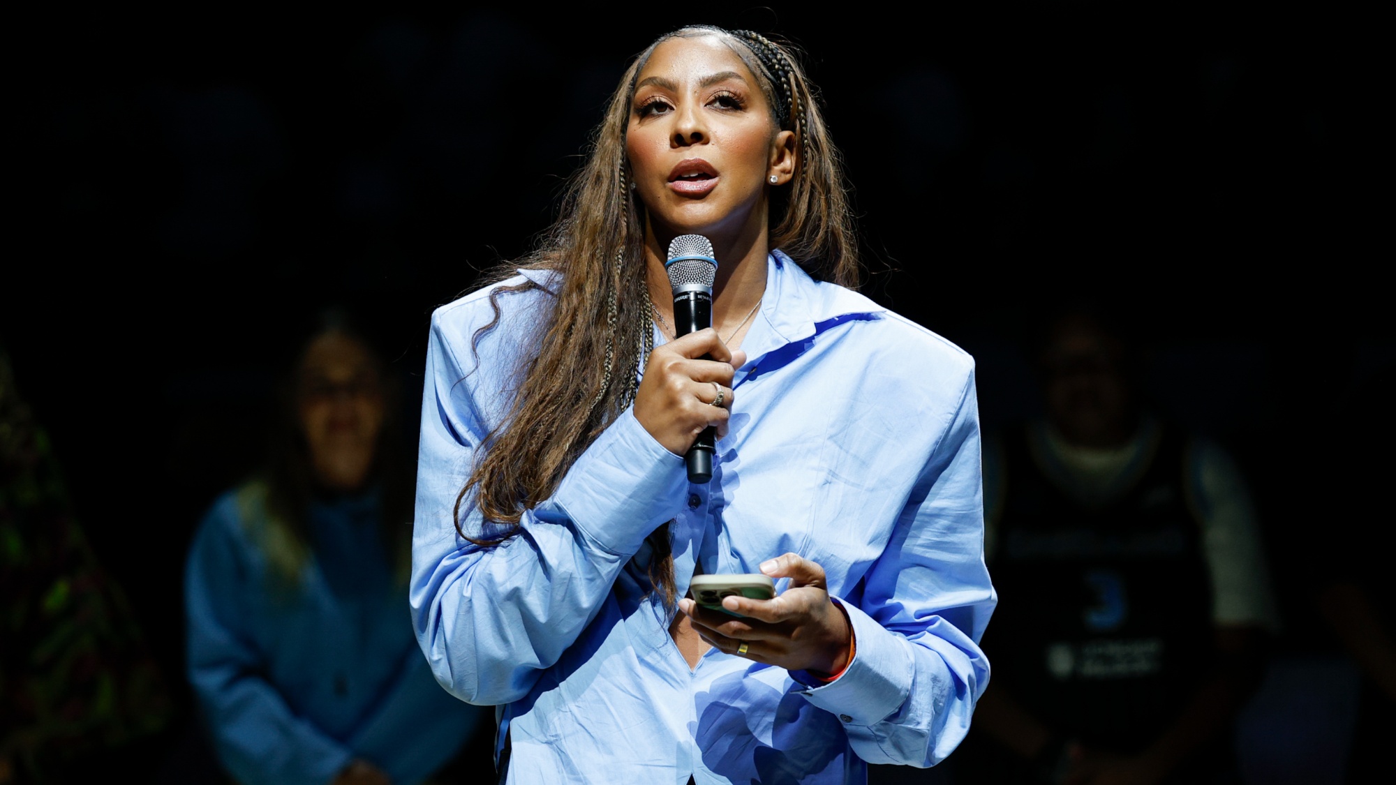 WNBA Legend Candace Parker Shares Heartfelt Message At Chicago Sky Jersey Retirement Ceremony