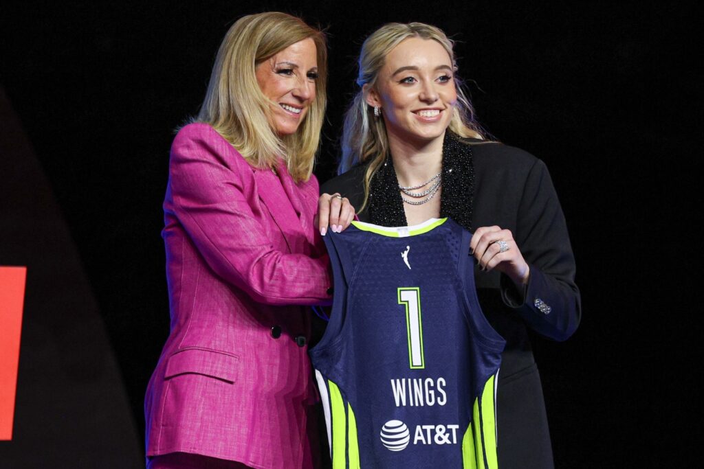 Cathy Engelbert And Paige Bueckers