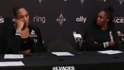 VIDEO: Chelsea Gray Blows Up With A Shocking Reaction To A'ja Wilson's Postgame Interview