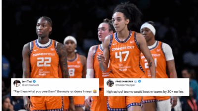 WNBA Fans In Splits As Male Practice Players Cook Connecticut Sun Stars In Viral Video