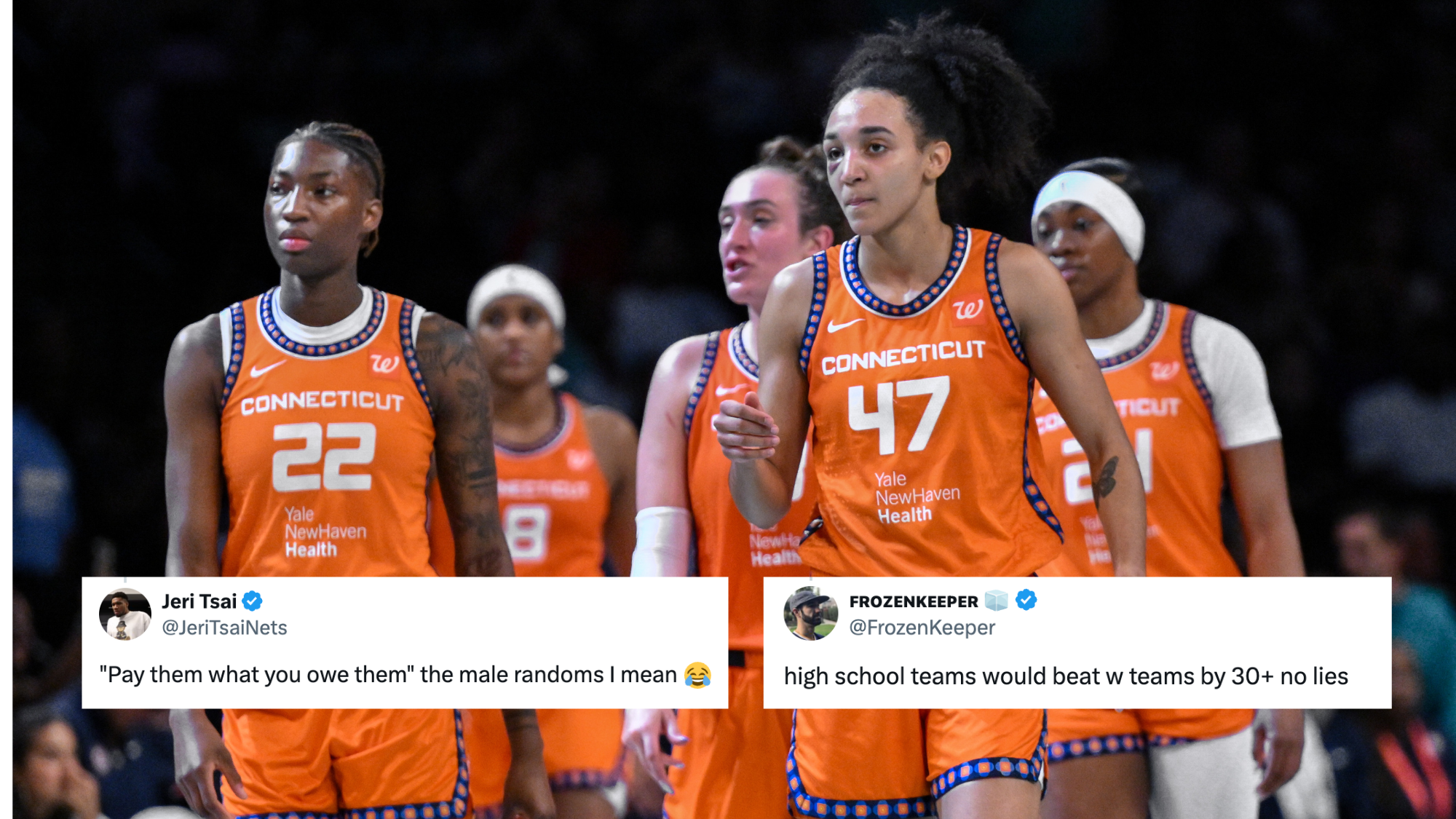 WNBA Fans In Splits As Male Practice Players Cook Connecticut Sun Stars In Viral Video