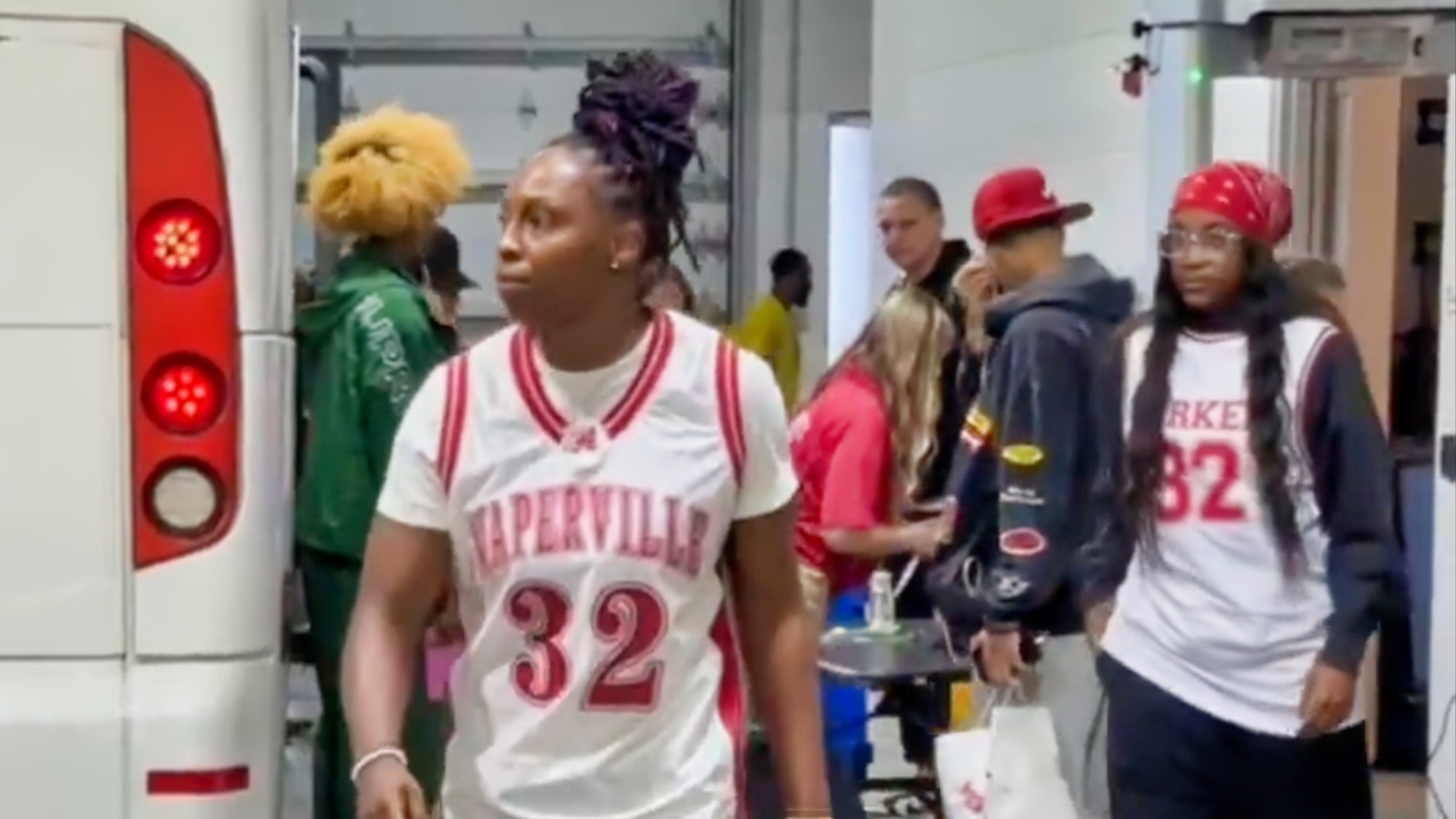 Cameras Caught Candace Parker's Former Teammates Pulling Up In Style For Second Jersey Retirement