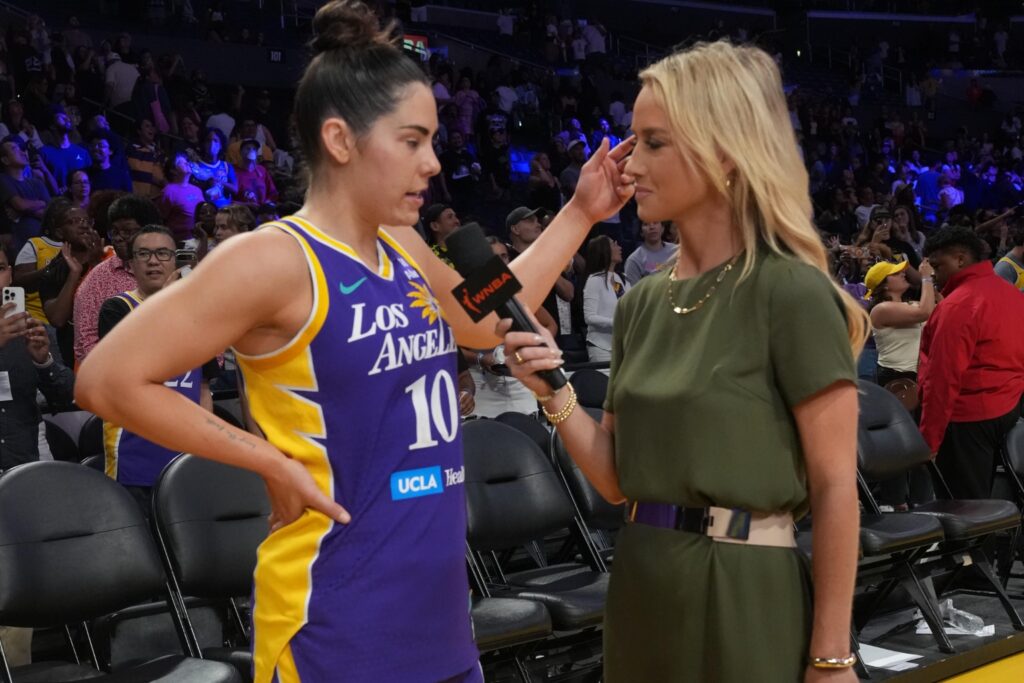 Kelsey Plum and Nikki Kay