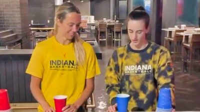 VIDEO: Caitlin Clark Falls To Lexie Hull In Indiana Fever's Fun Team Challenge Amid Injury Recovery