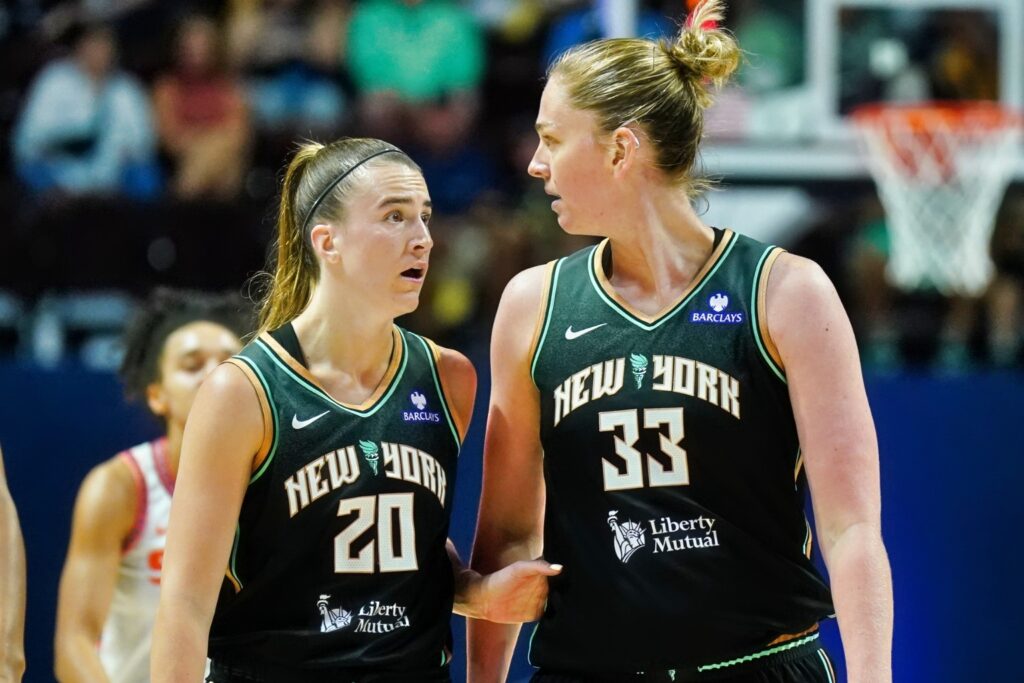 Sabrina Ionescu and Emma Meesseman