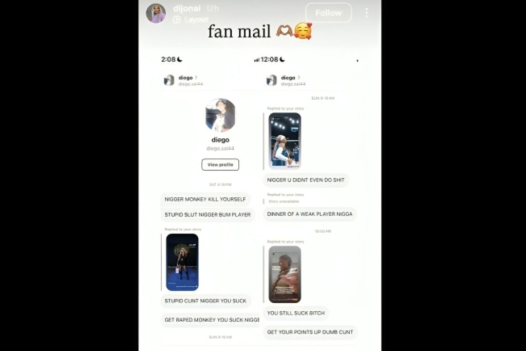 Screenshot From DeJonai Carrington's Instagram Story