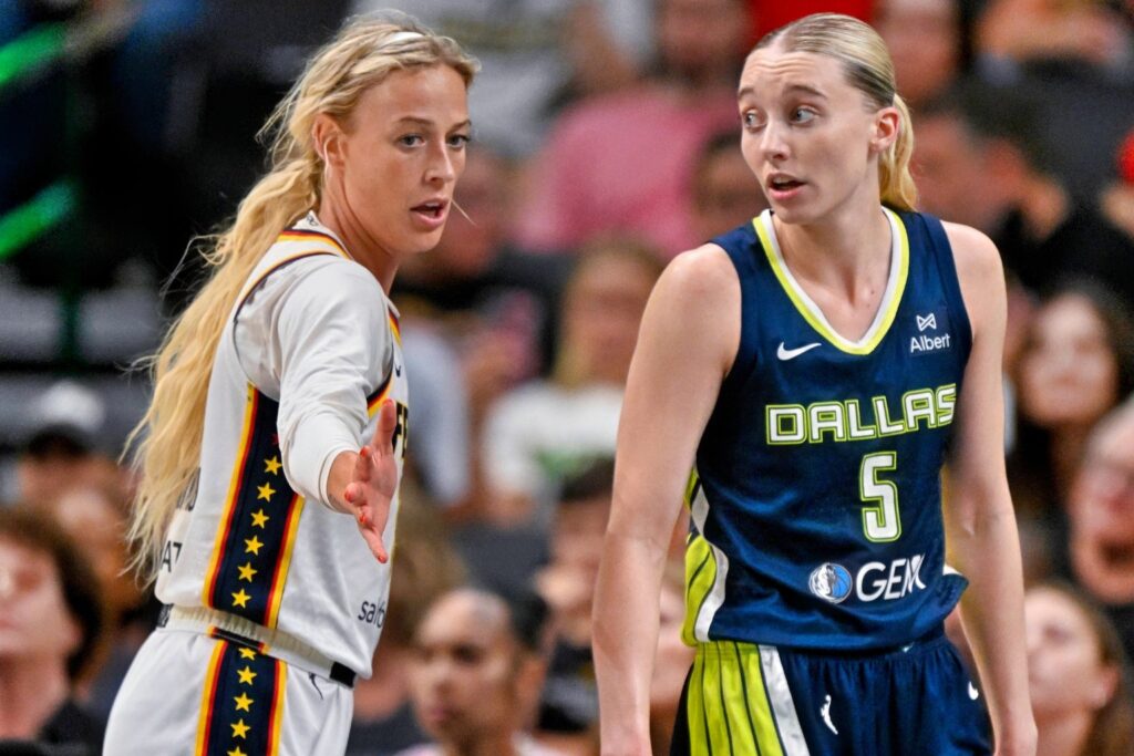 Sophie Cunningham and Paige Bueckers