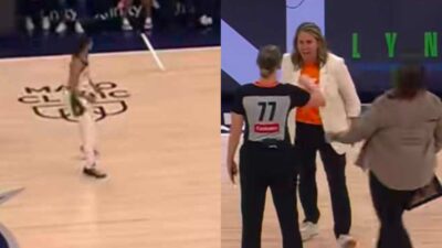 Cameras Caught Cheryl Reeve&rsquo;s Fiery Outburst After Skylar Diggins&rsquo; Epic Three-Pointer Celebration