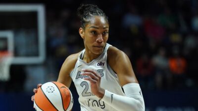 A'ja Wilson's Boyfriend Bam Adebayo Surprises Her With WNBA MVP Trophy Presentation [VIDEO]