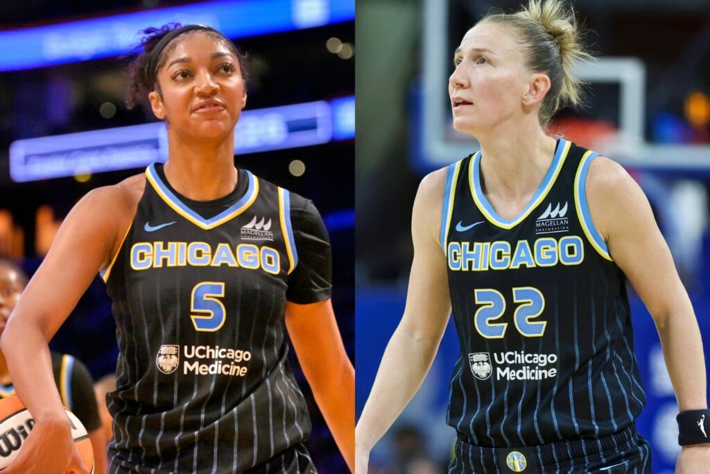 Angel Reese and Courtney Vandersloot