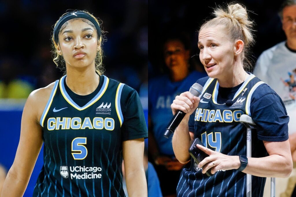 Angel Reese and Courtney Vandersloot