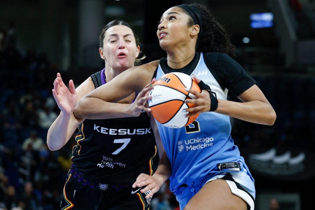 Angel Reese and Haley Peters