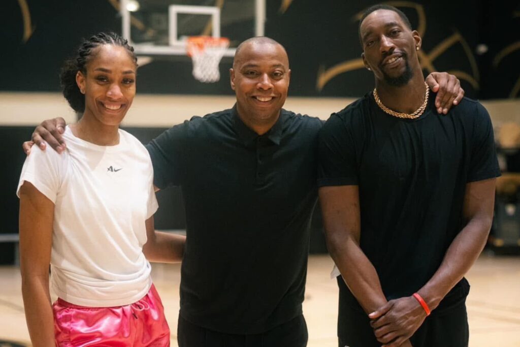 Bam Adebayo and A'ja Wilson