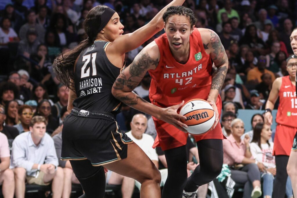 Brittney Griner and Isabelle Harrison