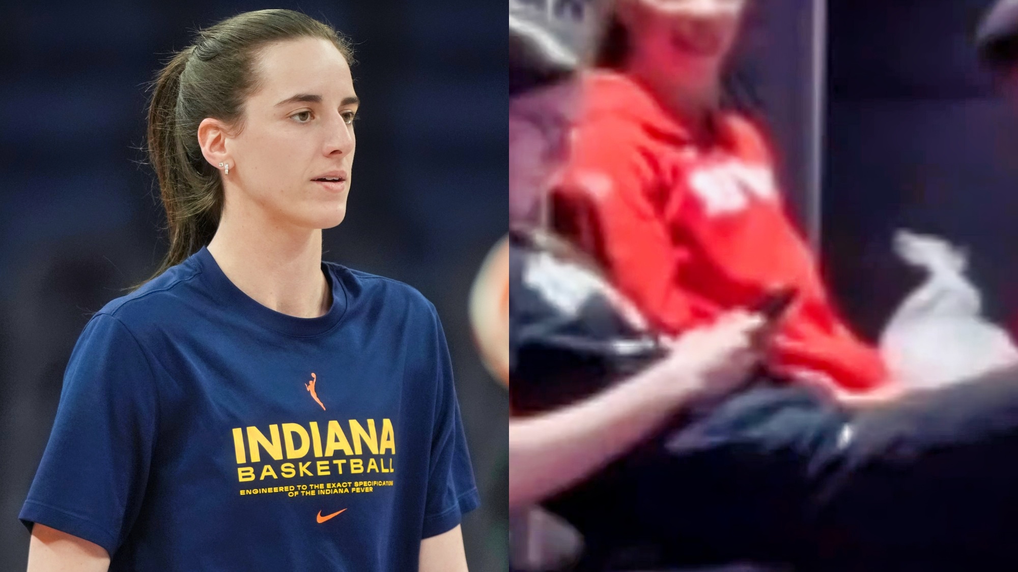 Cameras Capture Caitlin Clark Sitting Out Indiana Fever's Playoff Celebration After Clinching Spot