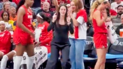 Cameras Caught Caitlin Clark's Hilarious Bench Gesture After Chicago Sky Turnover In Indiana Fever Win