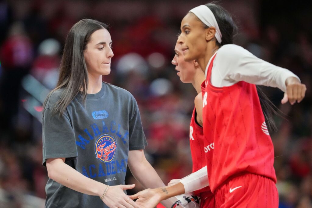 Caitlin Clark and DeWanna Bonner