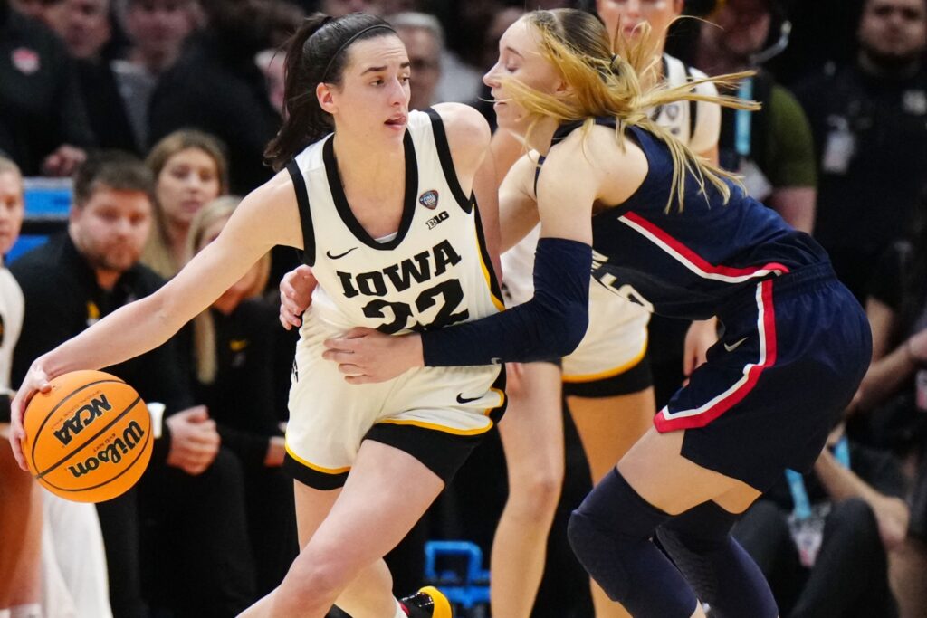 Caitlin Clark and Paige Bueckers