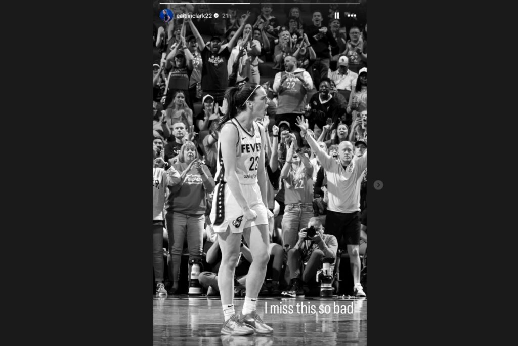 Caitlin Clark's Instagram story