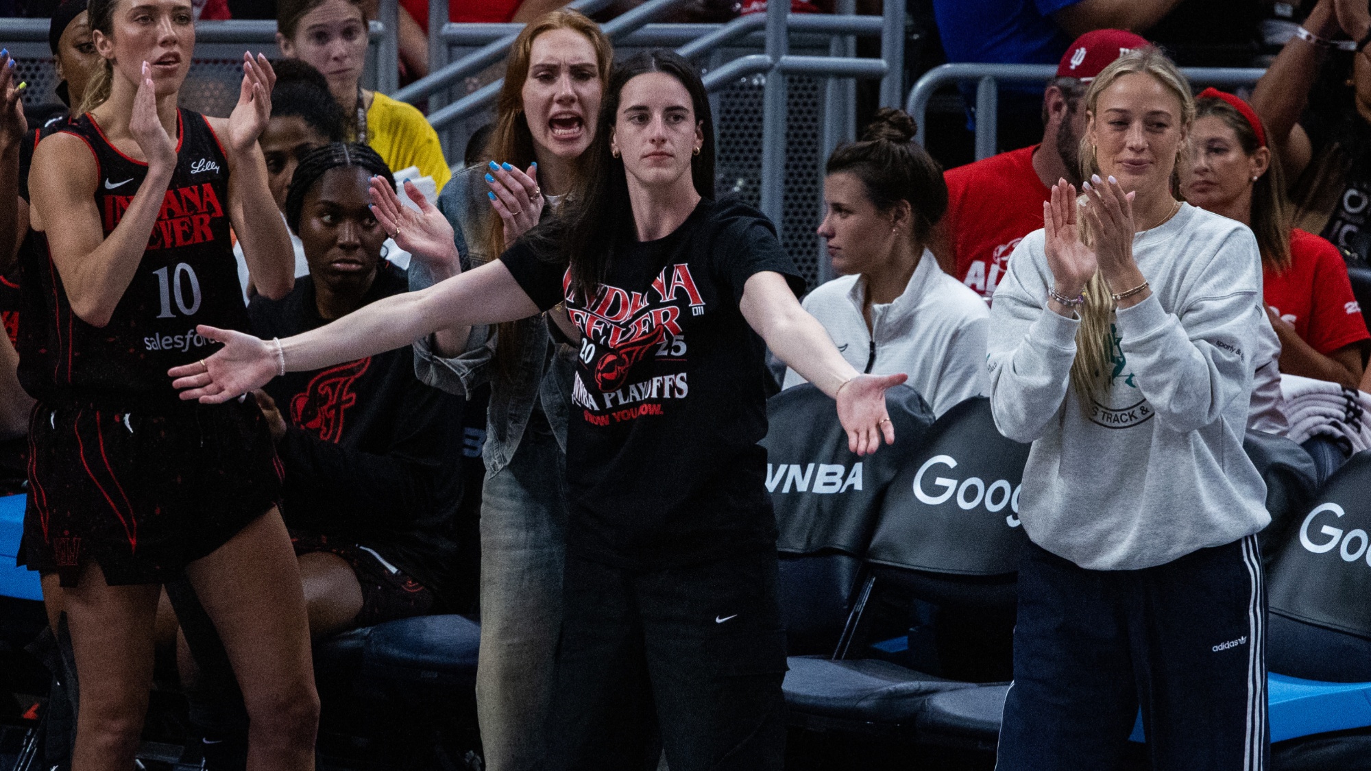 Caitlin Clark, Sophie Cunningham React To Chloe Bibby&rsquo;s &ldquo;Bench Mob&rdquo; Post Ahead Of Indiana Fever&rsquo;s Crucial Game 4