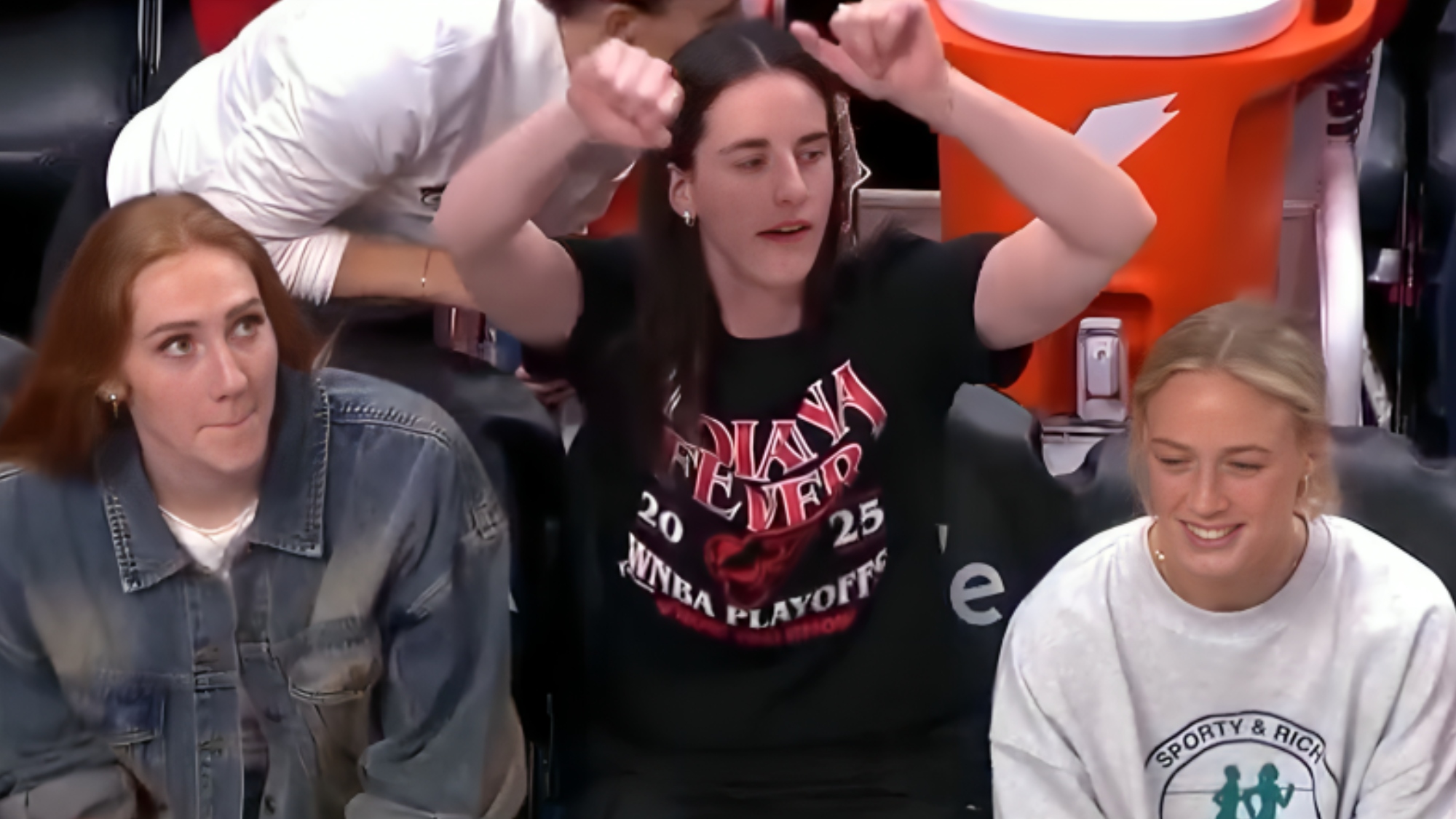 Cameras Caught Caitlin Clark’s Awkward Dance Moment As Chloe Bibby Looked On Disapprovingly