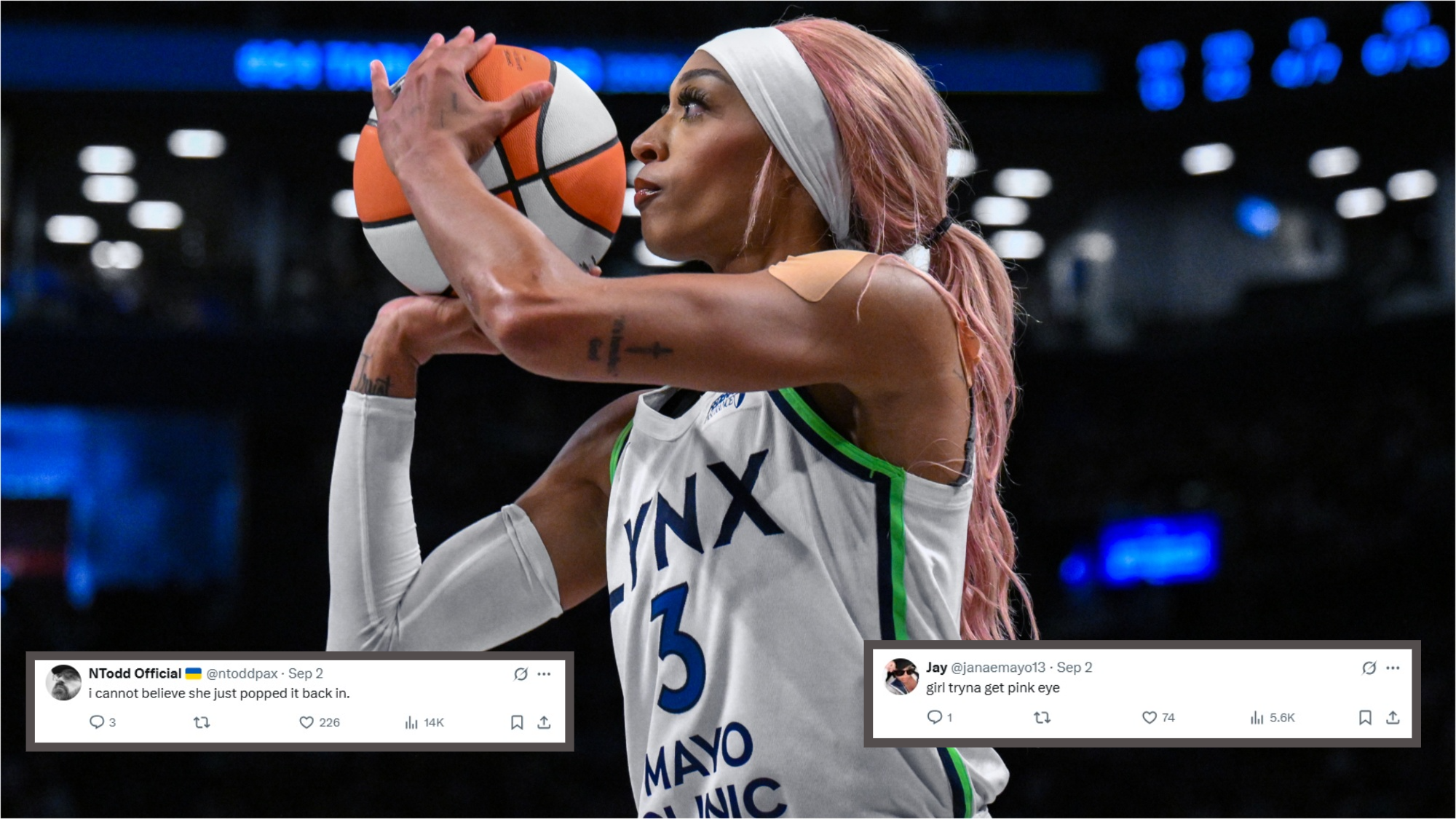 WNBA Fans In Disgust As DiJonai Carrington Pops Contact Lens Back After Losing It On Floor- "I Cannot Believe"